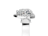 White gold Heart Halo Pave Split Shank Prong Setting Ring_62