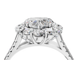 White gold Heart Halo Split Shank Diamond Engagement Ring with Pave Band and Four-Prong Setting_59