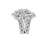 White gold Heart Halo Split Shank Diamond Engagement Ring with Pave Band and Four-Prong Setting_60