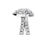 White gold Heart Halo Split Shank Diamond Ring with Pavé Setting_31