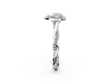 White gold Heart Halo Twist Band Solitaire Ring_21