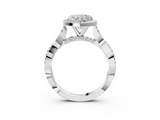 White gold Heart Halo Twist Band Solitaire Ring_23