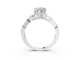 White gold Heart Solitaire Celtic Knot Engagement Ring with Four-Prong Setting_71