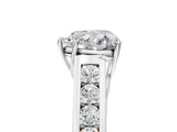 White gold Heart Solitaire Channel-Set Diamond Engagement Ring with Four-Prong Setting_37