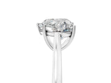 White gold Heart Solitaire Heart Prong Engagement Ring with Tapered Band_60