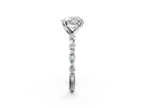 White gold Heart Solitaire Marquise Side Stone Prong Setting Ring_55
