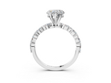 White gold Heart Solitaire Marquise Side Stone Prong Setting Ring_56