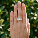 White gold Heart Solitaire Princess Side Stone Engraved Band Prong Setting Ring_15