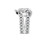 White gold Heart Solitaire Split Shank Pavé Diamond Engagement Ring_311