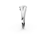 White gold Heart Solitaire Tension Set Diamond Ring_21