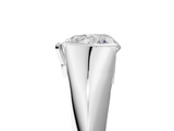 White gold Heart Solitaire Tension Set Diamond Ring_25