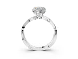 White gold Heart Solitaire Twist Band with Pavé Accents and Four-Prong Setting_23