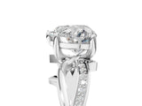 White gold Heart Solitaire Twist Band with Pavé Accents and Four-Prong Setting_25