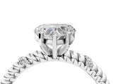 White gold Heart Solitaire Twisted Band Prong Set Engagement Ring_75