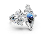 White gold Heart and Marquise Toi Moi Ring with Prong Setting and Pave Band_57