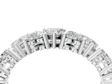 10K White Gold Heart  Eternity Band with Shared Prong Setting