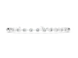 White gold Hexagon Bezel Round Diamond Tennis Bracelet