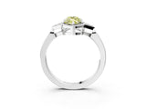 White gold Hexagonal Halo Fancy Yellow Marquise Cut Diamond Solitaire with Pavé Band and Four-Prong Setting_18