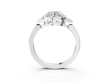 White gold Hexagonal Halo Round Diamond Solitaire with Pavé Band and Four-Prong Setting_27