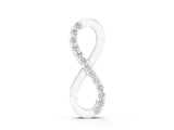 White gold Infinity Pendant with Round Brilliant Diamonds in Pavé Setting_20