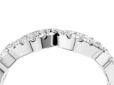 White gold Infinity Twist Diamond Pavé Band with Round Stones and Prong Setting_14