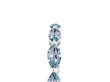 White gold Marquise Aquamarine Eternity Band with U-Prong Setting_17