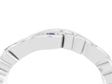 White gold Marquise Blue Sapphire Vine Eternity Band with Bezel Setting_34