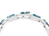 White gold Marquise Blue Topaz Twisted Band with Prong Setting_10