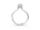 White gold Marquise Brilliant Solitaire Engagement Ring with Six-Prong Setting and Classic Band_23