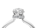 White gold Marquise Brilliant Solitaire Engagement Ring with Six-Prong Setting and Classic Band_23
