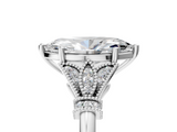 White gold Marquise Brilliant Solitaire with Pave Band and Four-Prong Setting_25
