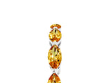White gold Marquise Citrine Eternity Band with U-Prong Setting_17