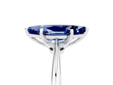 White gold Marquise Cut Blue Sapphire Solitaire Engagement Ring with Classic Band and Four-Prong Setting_41