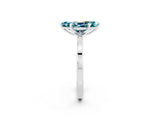 White gold Marquise Cut Blue Topaz Solitaire Engagement Ring with Classic Band and Four-Prong Setting_38