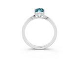 White gold Marquise Cut Blue Topaz Solitaire Engagement Ring with Classic Band and Four-Prong Setting_39