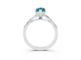 White gold Marquise Cut Blue Topaz Solitaire with Side Baguettes and Channel Set Band_3