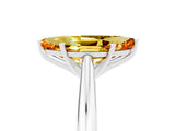 White gold Marquise Cut Citrine Solitaire Engagement Ring with Cathedral Setting and Four-Prong Mount_41
