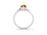 White gold Marquise Cut Citrine Solitaire Engagement Ring with Classic Band and Four-Prong Setting_39