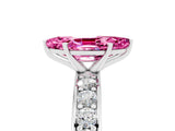 White gold Marquise Cut Cut Channel Set Diamond Engagement Ring with Four-Prong Setting_17