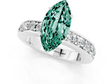 White gold Marquise Cut Cut Channel Set Diamond Engagement Ring with Four-Prong Setting_1