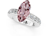 White gold Marquise Cut Cut Channel Set Diamond Engagement Ring with Four-Prong Setting_1