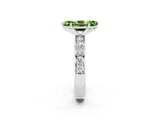 White gold Marquise Cut Cut Channel Set Diamond Engagement Ring with Four-Prong Setting_2