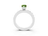 White gold Marquise Cut Cut Channel Set Diamond Engagement Ring with Four-Prong Setting_3