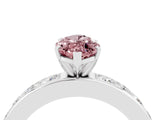 White gold Marquise Cut Cut Channel Set Diamond Engagement Ring with Four-Prong Setting_4