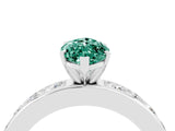 White gold Marquise Cut Cut Channel Set Diamond Engagement Ring with Four-Prong Setting_4