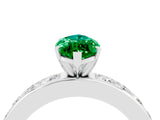 White gold Marquise Cut Cut Channel Set Diamond Engagement Ring with Four-Prong Setting_4