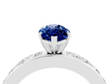 White gold Marquise Cut Cut Channel Set Diamond Engagement Ring with Four-Prong Setting_4