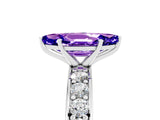 White gold Marquise Cut Cut Channel Set Diamond Engagement Ring with Four-Prong Setting_5