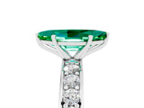 White gold Marquise Cut Cut Channel Set Diamond Engagement Ring with Four-Prong Setting_5