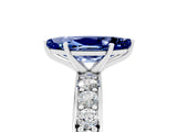 White gold Marquise Cut Cut Channel Set Diamond Engagement Ring with Four-Prong Setting_5